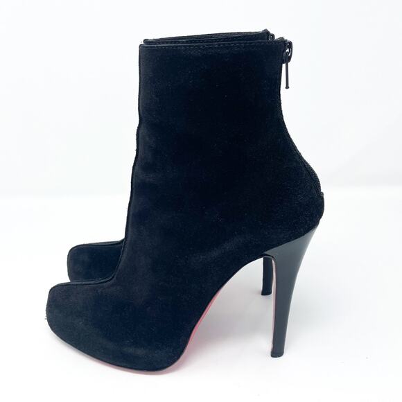 Christian Louboutin Ariella Talon 120 mm Black Suede Ankle Boots EU 36